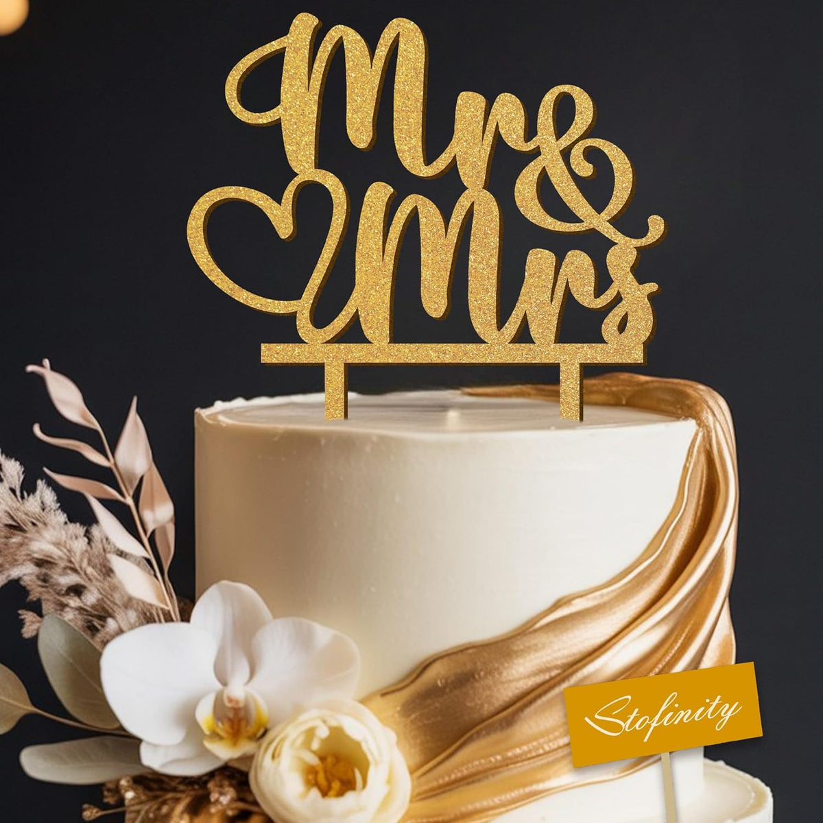 Rustic Wedding Cake Toppers Bride And Groom - Boho Mr And Mrs Cake Topper, Wood Mr And Mrs Sign For