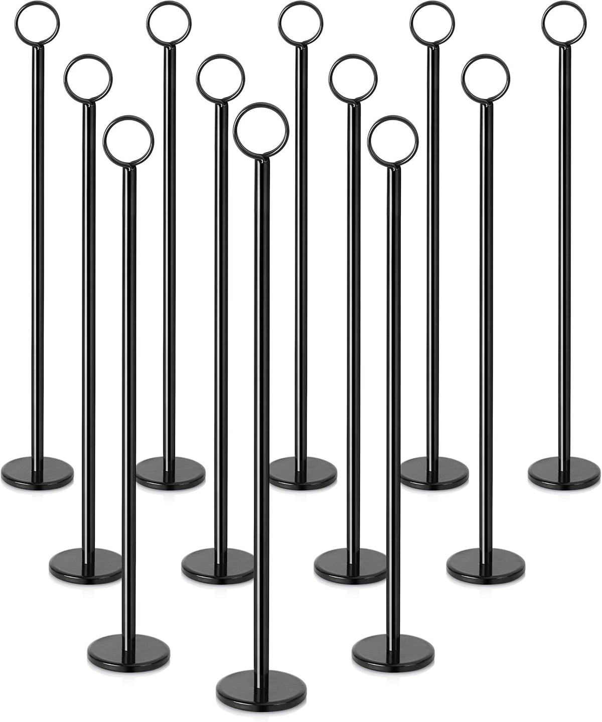 New Star Foodservice 27723 Ring-Clip Table Number Holder/Number Stand/Place Card Holder, 15-Inch