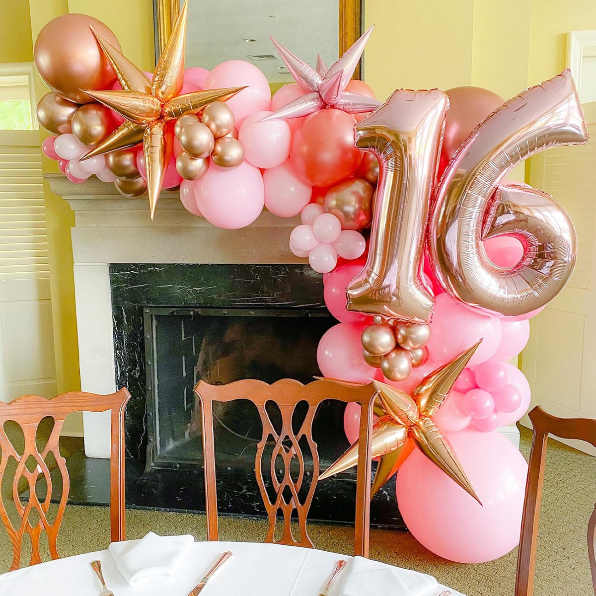 90pack Light Pink Balloons Different Size 18/12/10/5 Inch Pastel Pink Balloon Garland Arch Kit for
