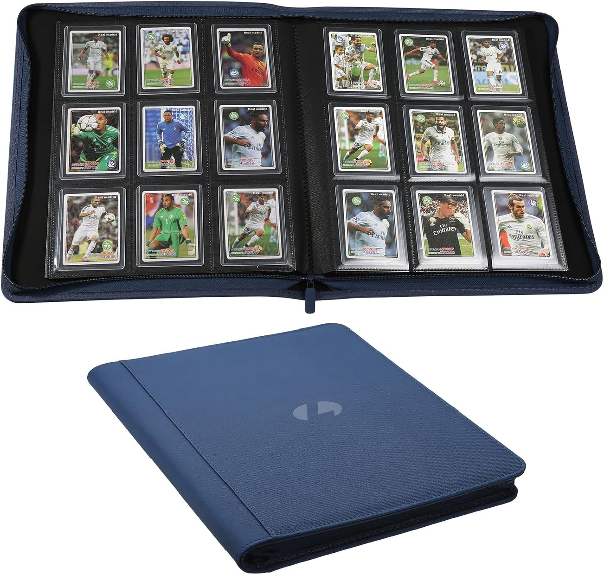 Toploader Binder,Holds 288 Toploaders,9 Pocket Double-Sided Top Loader Binders with Sleeves for 3 x