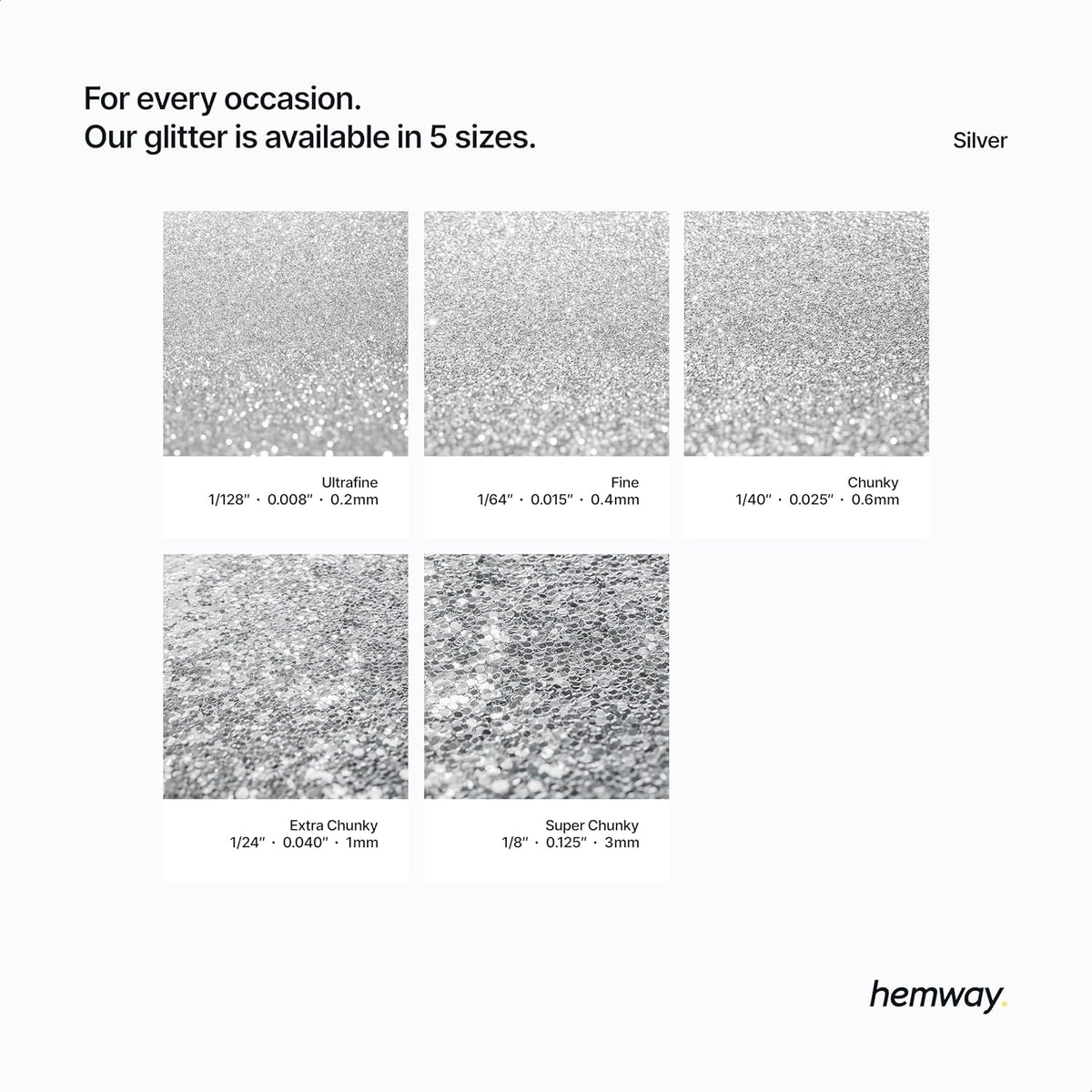 Hemway Eco Friendly Biodegradable Glitter 100g / 3.5oz Bio Cosmetic Safe Sparkle Vegan for Face