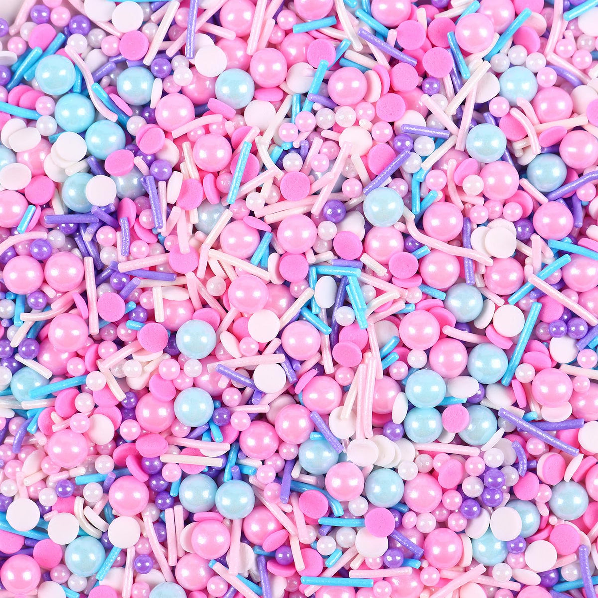 Edible Pink Sprinkle for Cake Decorating, Pink Blue Pearl Sprinkles, Jimmy Sprinkles, Perfect for