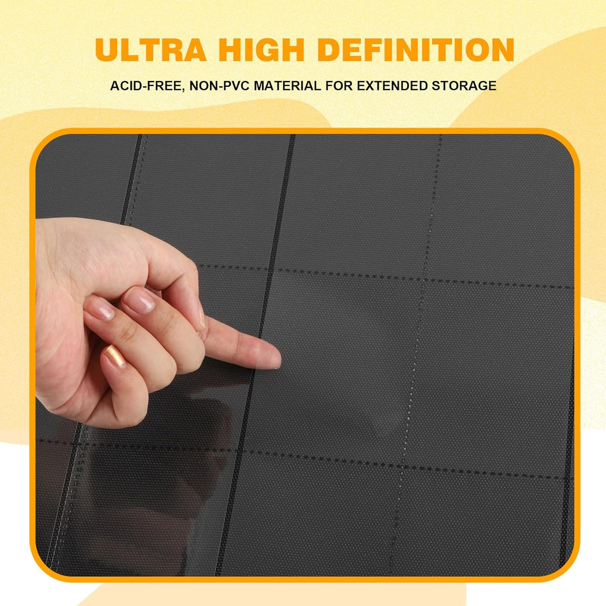 20-Pocket Card Binder, Trading Card Binder Holds 2000 Cards, Premium Zippered Trading Card Album