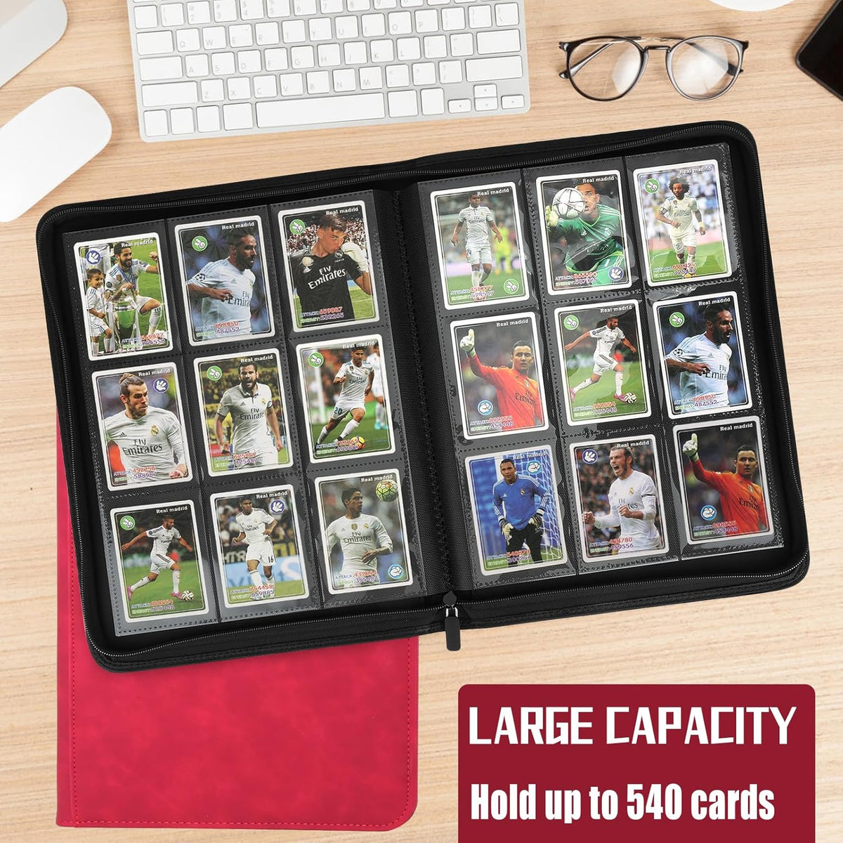 9 Pocket Card Binder,540 Pocket Trading Card Binders,Loading Pocket Collectible Card Album for MTG