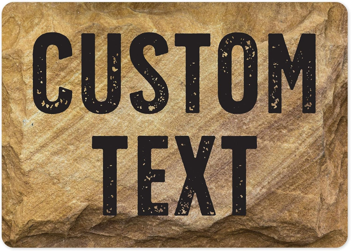 Custom Sign, Custom Street Sign, 11 Font Colors, 13 Font Styles, 4 Hole Options, 22 Sizes, 10x14