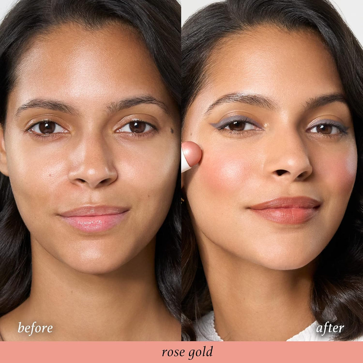 Julep Skip The Brush Cream to Powder Blush Stick - Rose Gold - Blendable and Buildable Color
