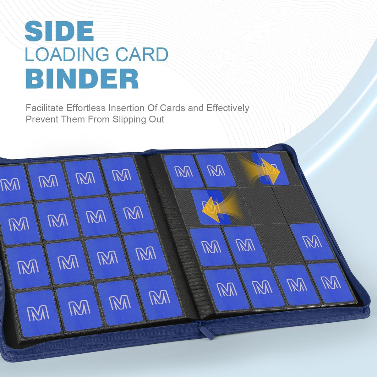 Premium Card Binder 16 Pocket,Trading Card Binder Holds up to 1000+Cards Sturdy Card Collection