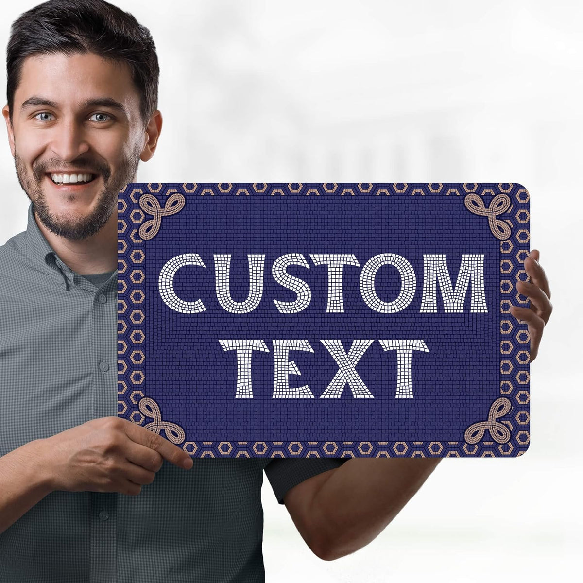 Custom Sign, Custom Street Sign, 11 Font Colors, 13 Font Styles, 4 Hole Options, 22 Sizes, 12x18