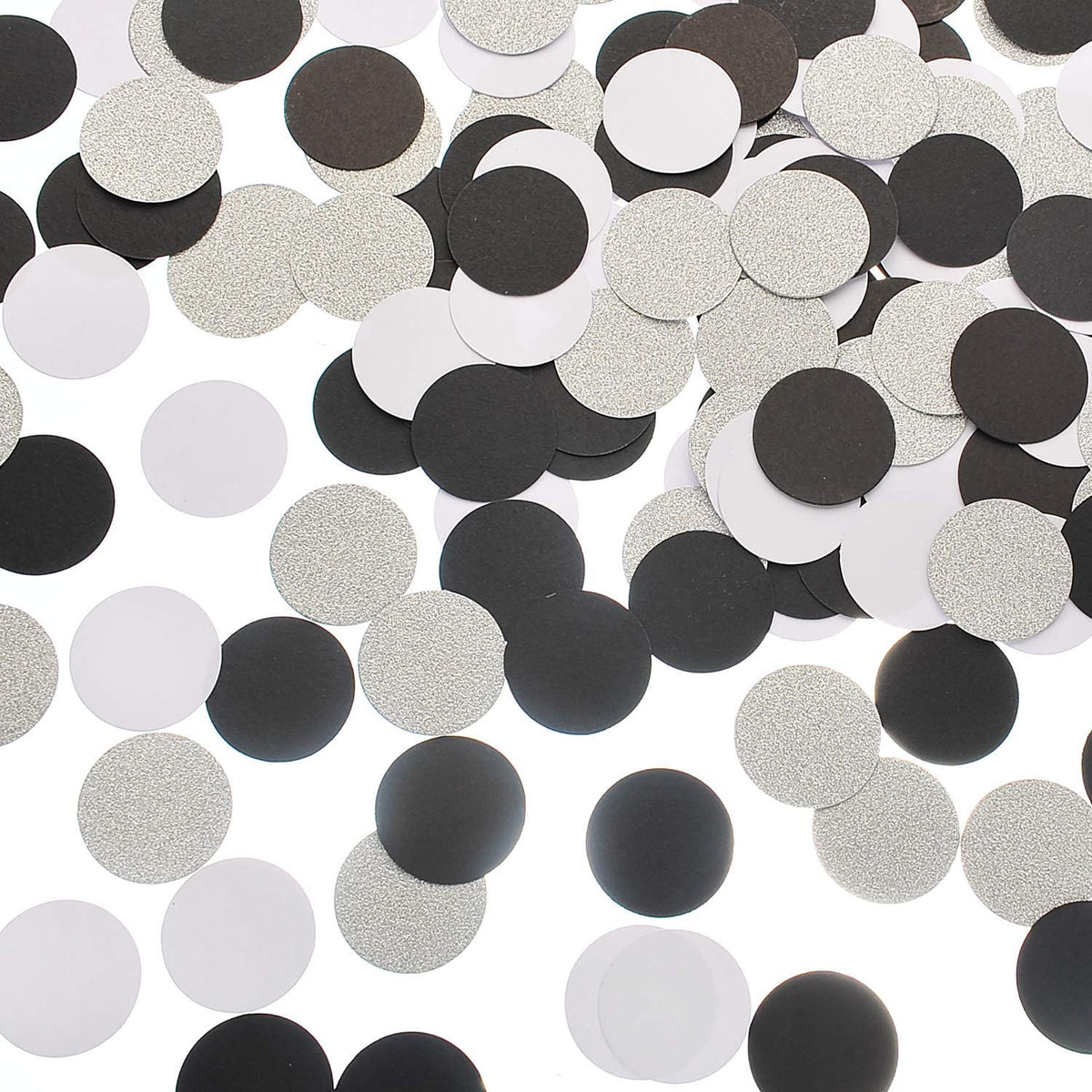 Glitter Confetti Circle Dots for Table Wedding Birthday Party Decoration, 1.2 inch in Diameter