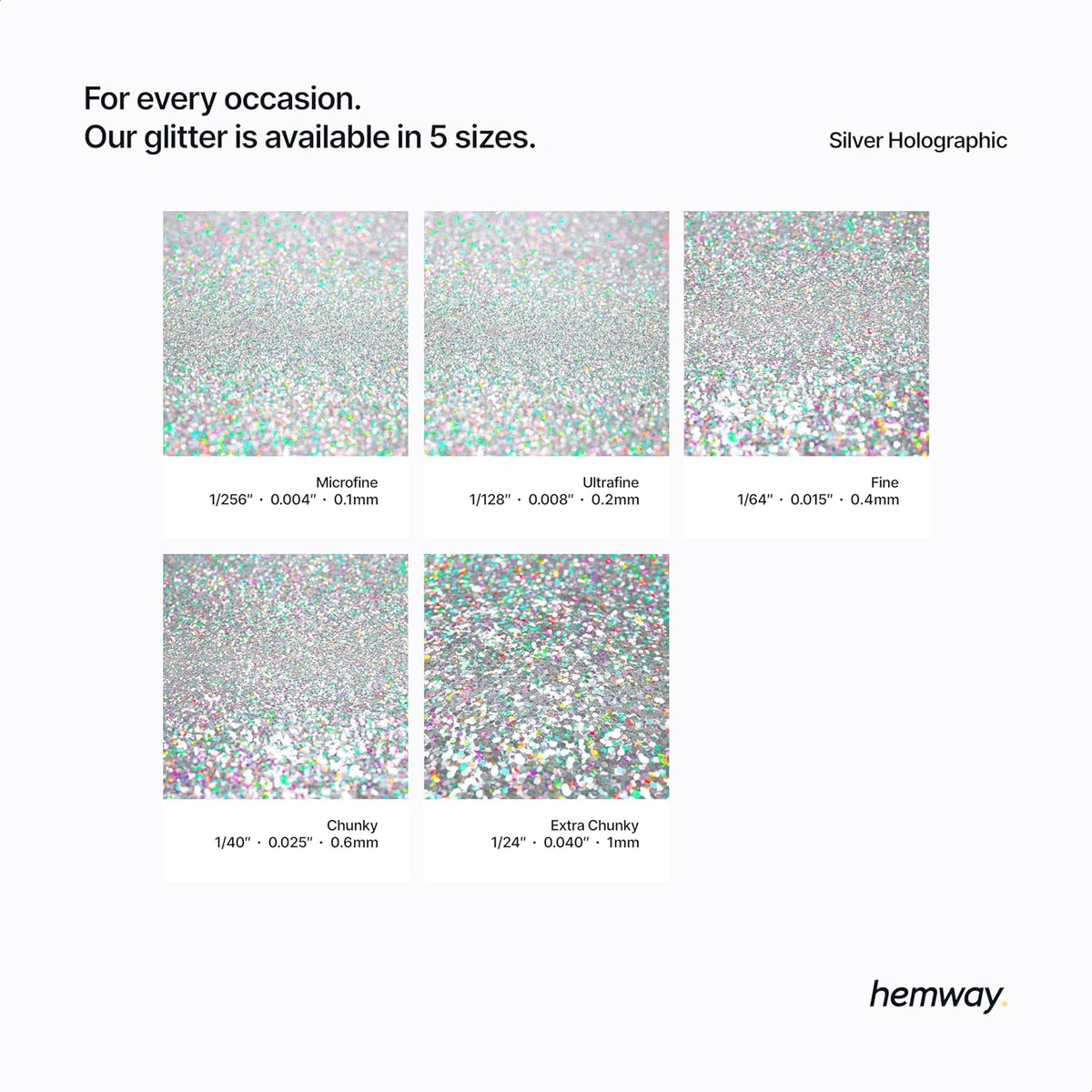 Hemway Eco Friendly Biodegradable Glitter 100g / 3.5oz Bio Cosmetic Safe Sparkle Vegan for Face