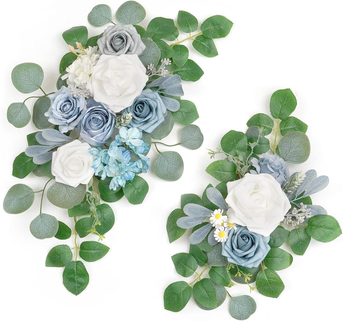 WEIERYUE(Pack of 2 Artificial Flowers Decorations,Artificial Arch Backdrop Garlandfor Ceremony