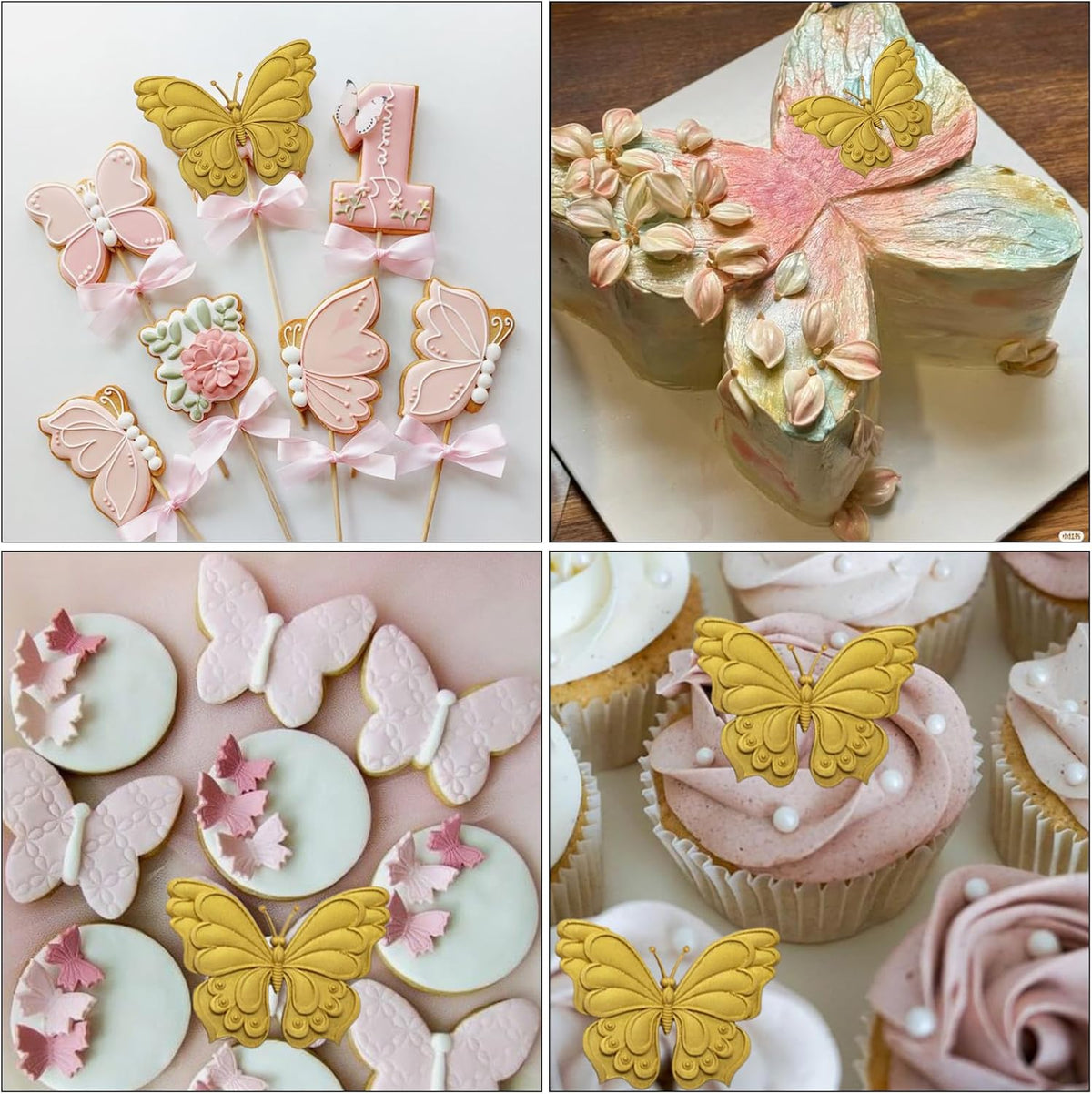 1Pcs Butterfly Silicone Mold, Chocolate Fondant Molds Butterfly Resin Mold for Home Baking Cake