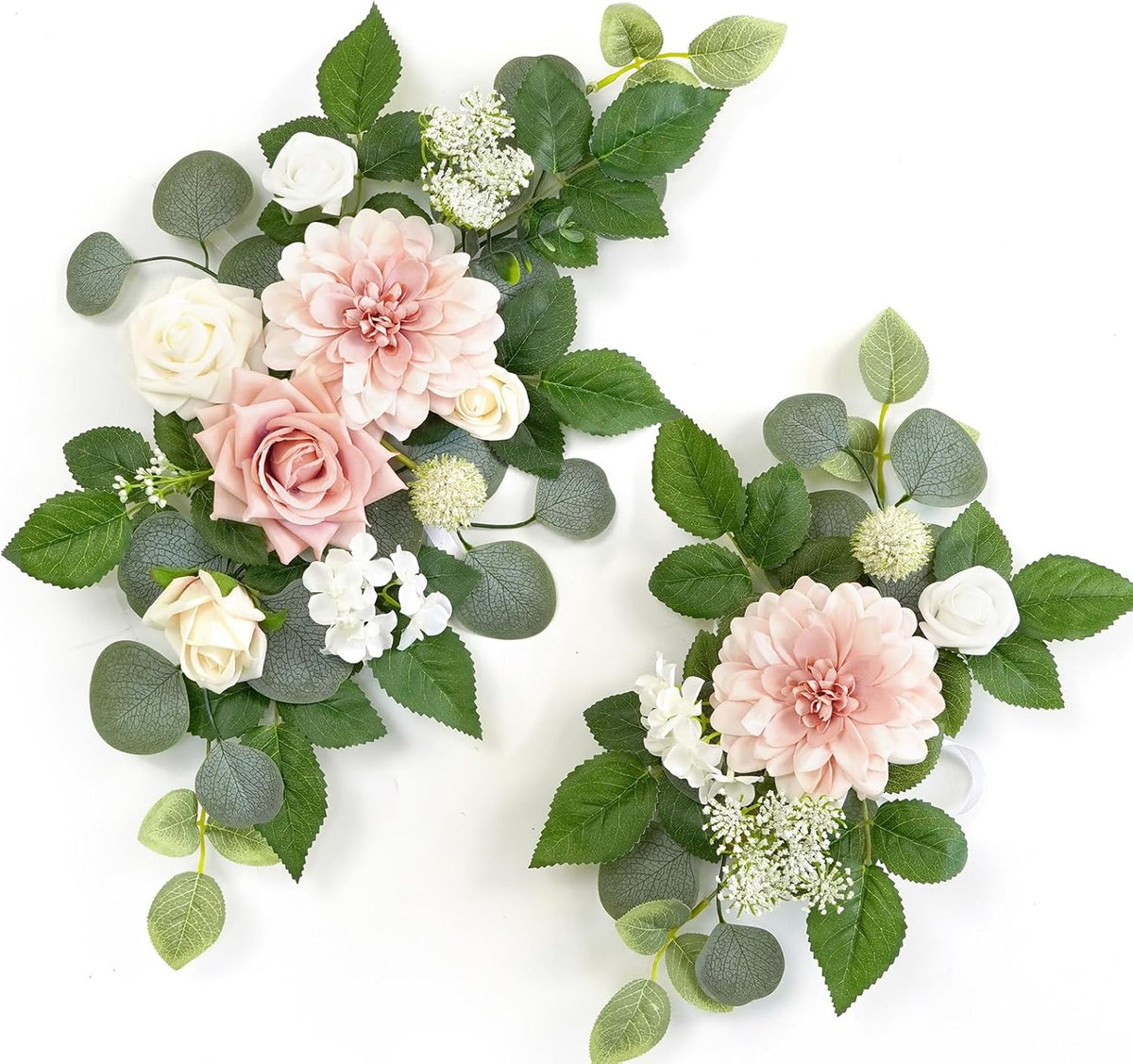 WEIERYUE(Pack of 2) Artificial Flowers Decorations,Artificial Arch Backdrop Garlandfor Ceremony
