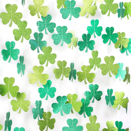 St-Saint Patricks-Day Decorations Shamrock Green-Garland - 35ft St. Patrick's Day Decorations