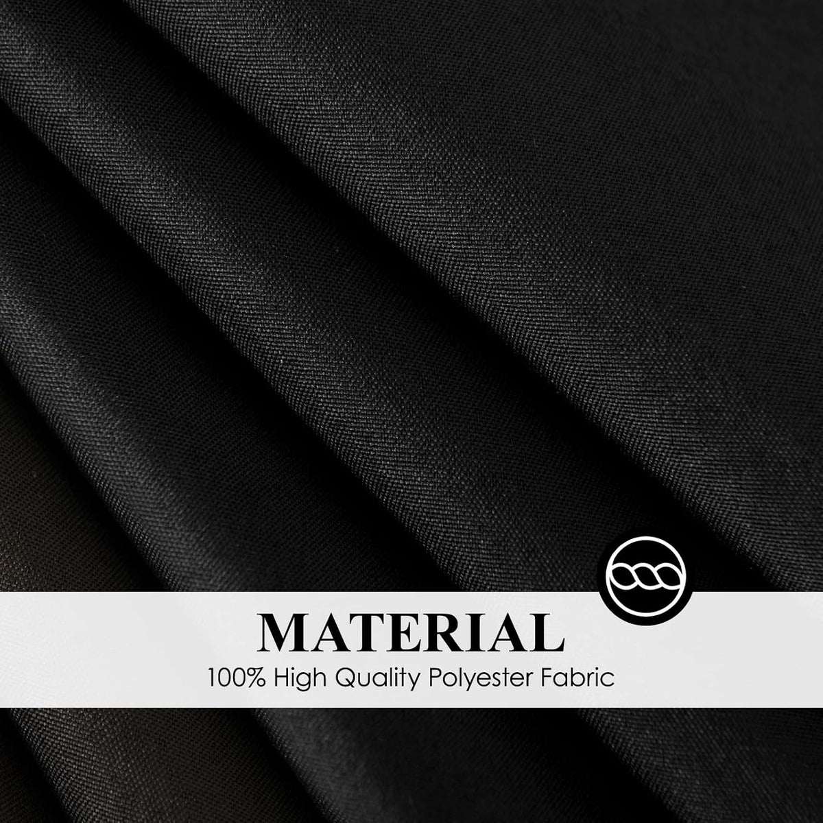 Round Tablecloth 10 Pack 90 Inch Black Tablecloths Washable Decorative Linen Polyester Table
