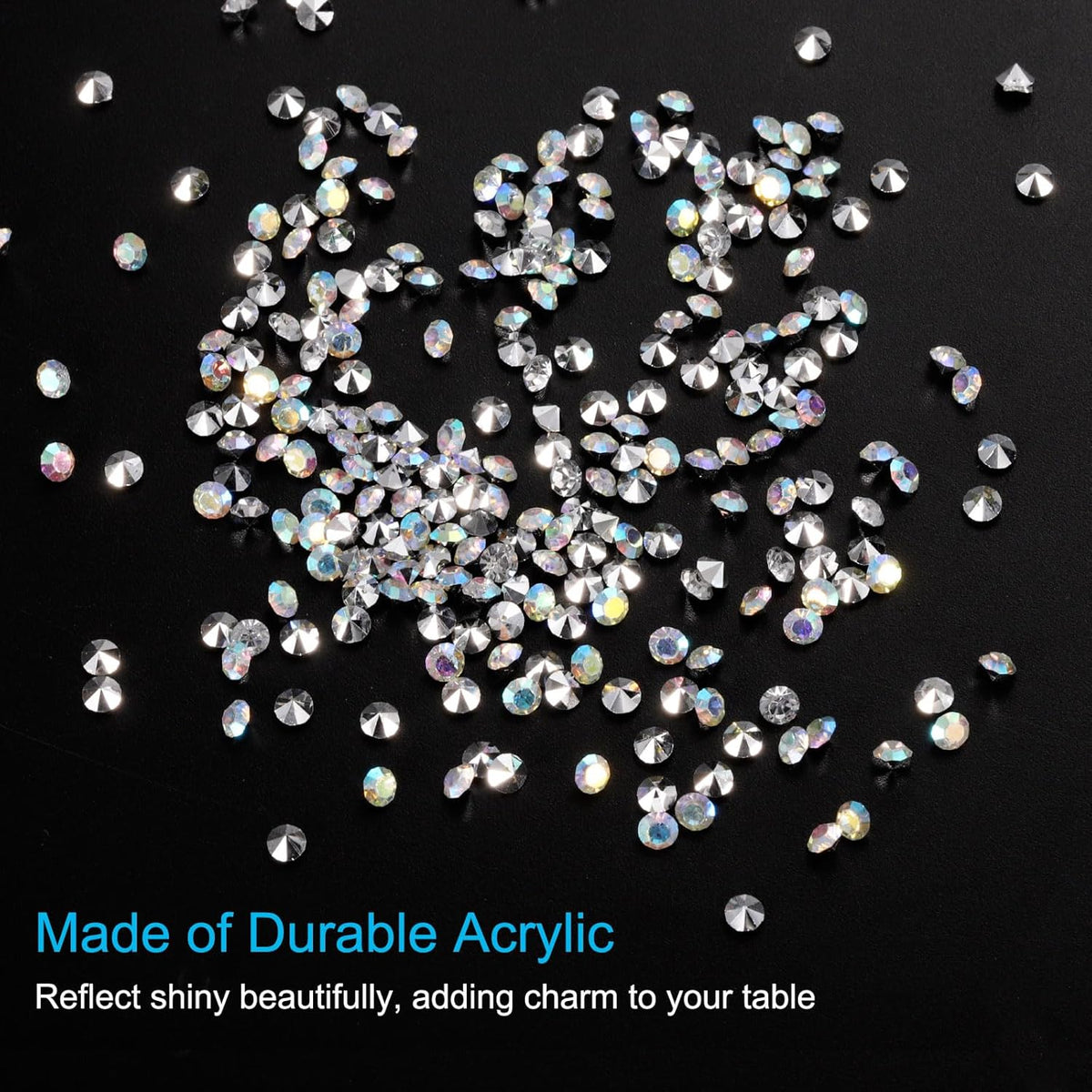 PATIKIL 14000Pcs Wedding Table Scatter Confetti Crystals 3mm Acrylic Diamonds Vase Fillers Gems for