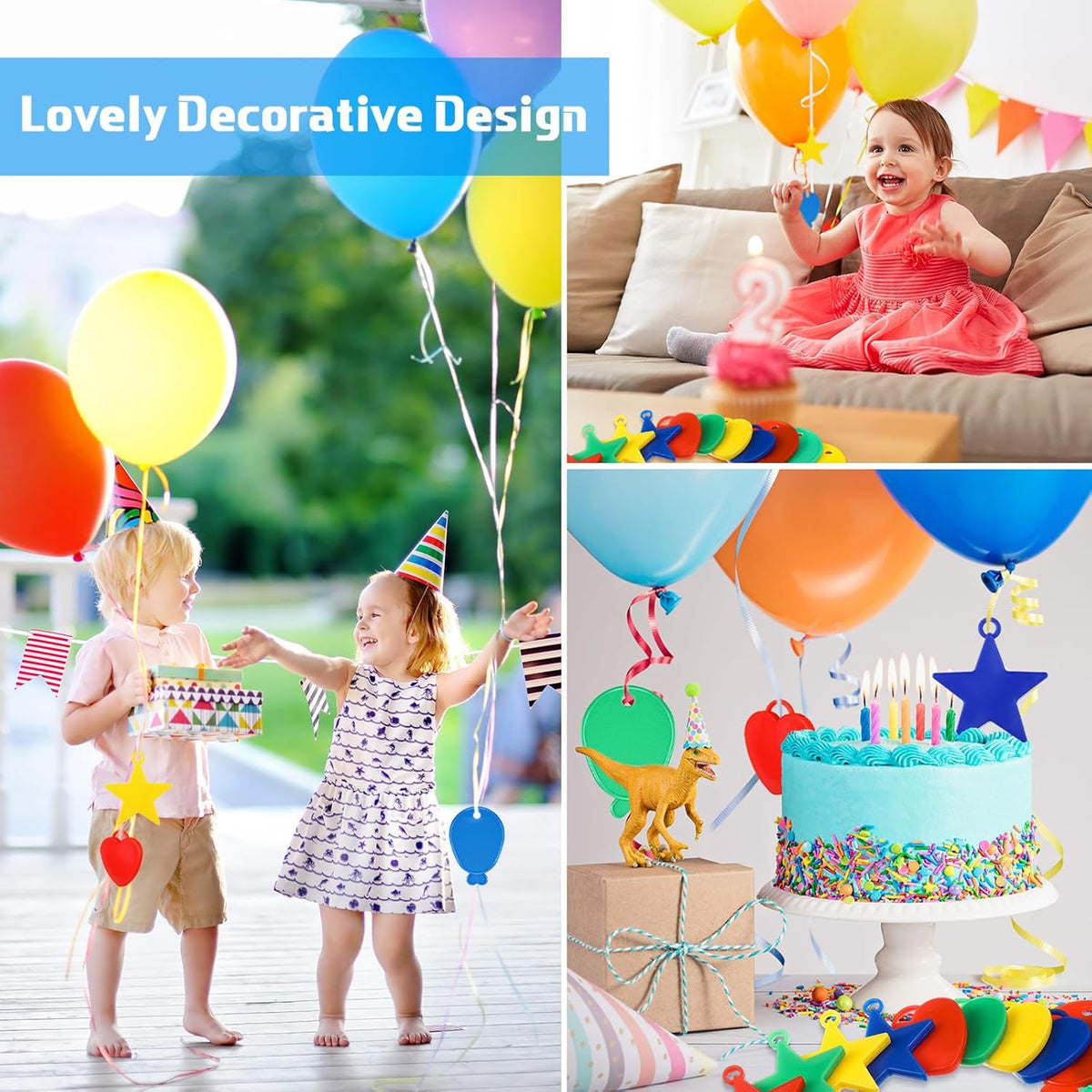 180 Pcs Plastic Balloon Weights Colorful Weights for Balloons for Birthday Party Christmas Wedding