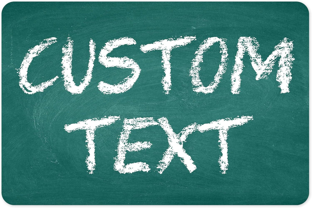 Custom Sign, Custom Street Sign, 11 Font Colors, 13 Font Styles, 4 Hole Options, 22 Sizes, 12x18