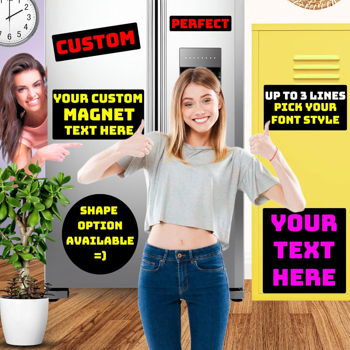 Customizable Magnet Bumper ❚ Design Your Own Custom Magnet ❚ Multiple Size and Color Options ❚ Car