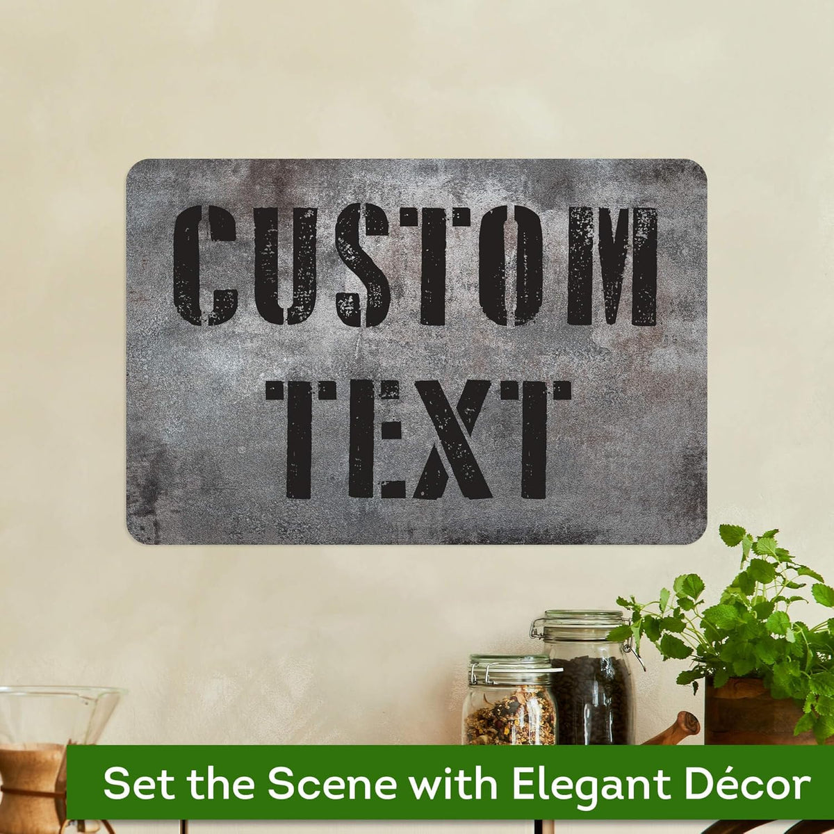 Custom Sign, Custom Street Sign, 11 Font Colors, 13 Font Styles, 4 Hole Options, 22 Sizes, 12x18