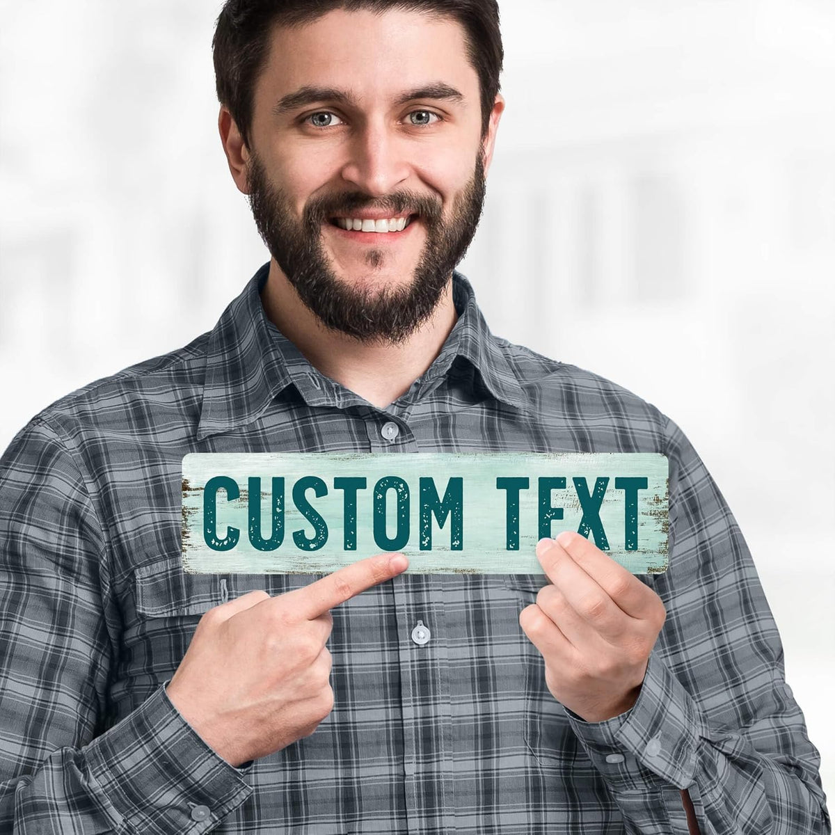 Custom Sign, Custom Street Sign, 11 Font Colors, 13 Font Styles, 4 Hole Options, 22 Sizes, 3x12