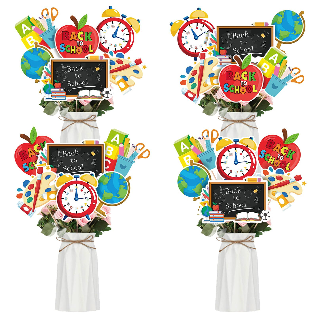 Back to School Party Centerpiece Sticks 24Pcs