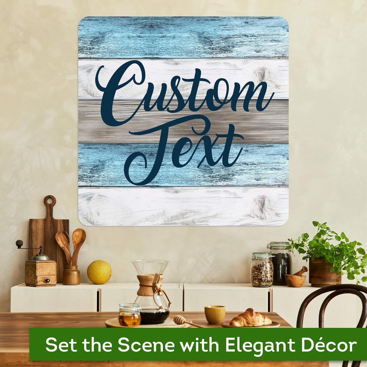 Custom Sign, Custom Street Sign, 11 Font Colors, 13 Font Styles, 4 Hole Options, 22 Sizes, 24x24