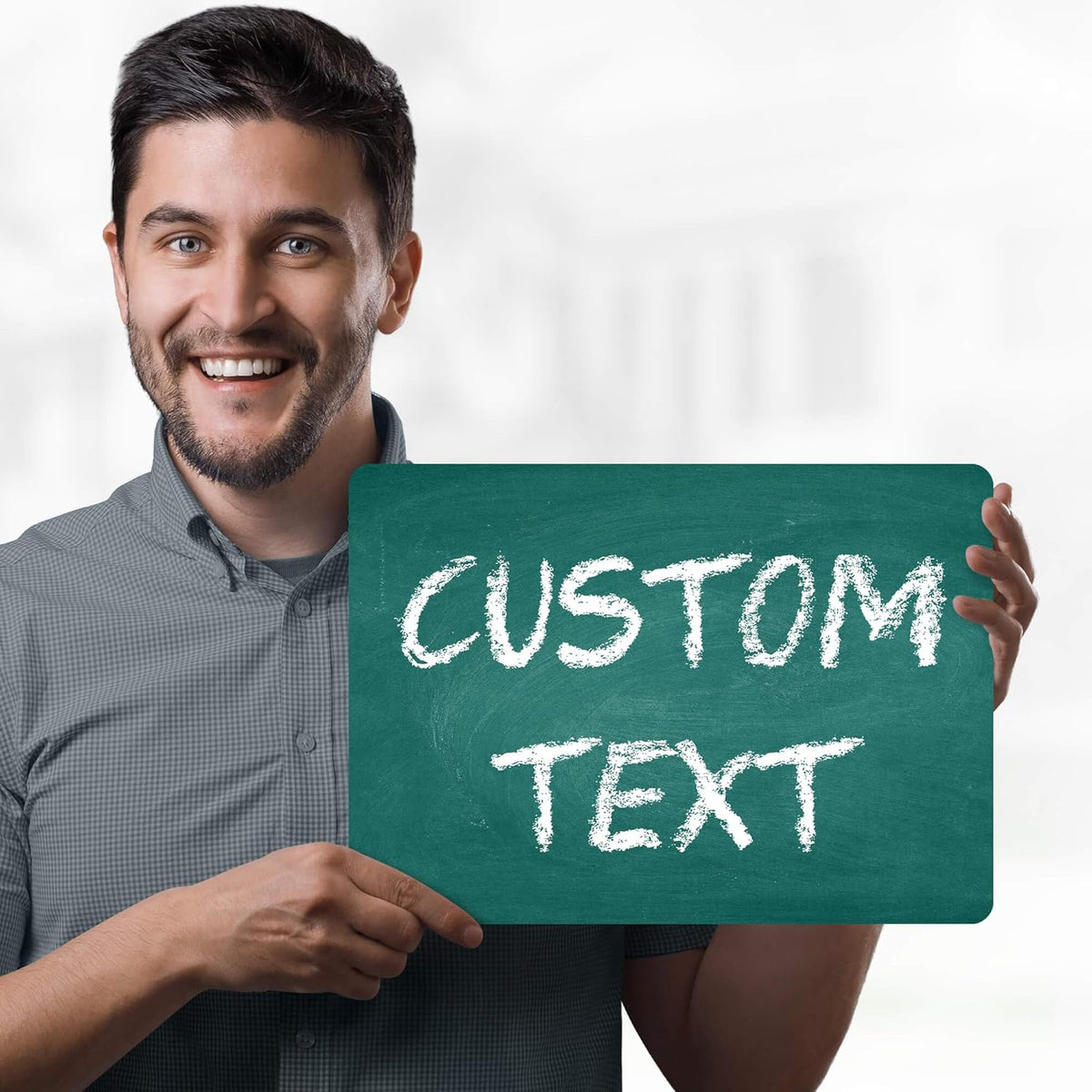 Custom Sign, Custom Street Sign, 11 Font Colors, 13 Font Styles, 4 Hole Options, 22 Sizes, 10x14