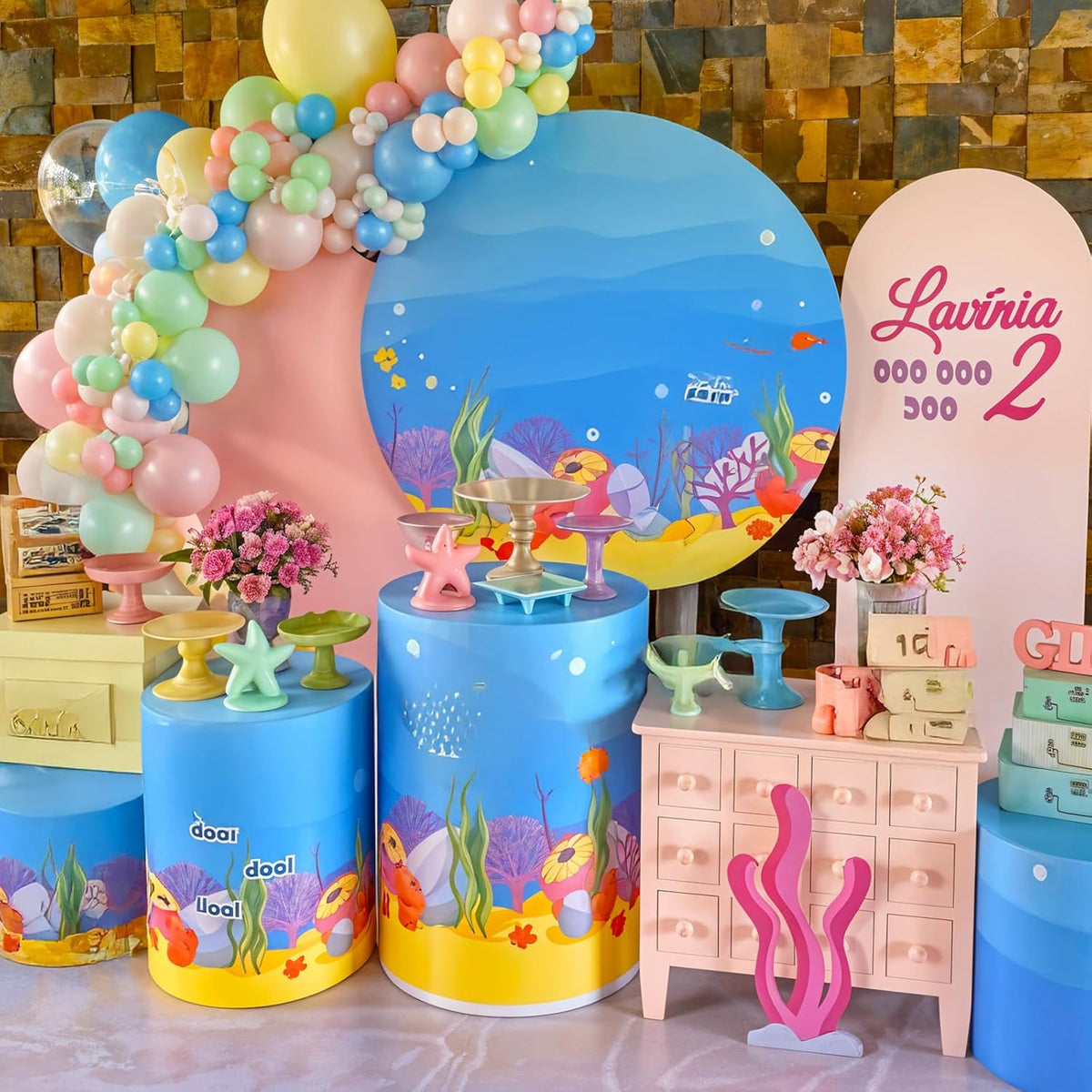 Colorful Cartoon Shark Balloons, 60PCS Pastel Pink Green Blue Yellow Clear Metallic Dark Green