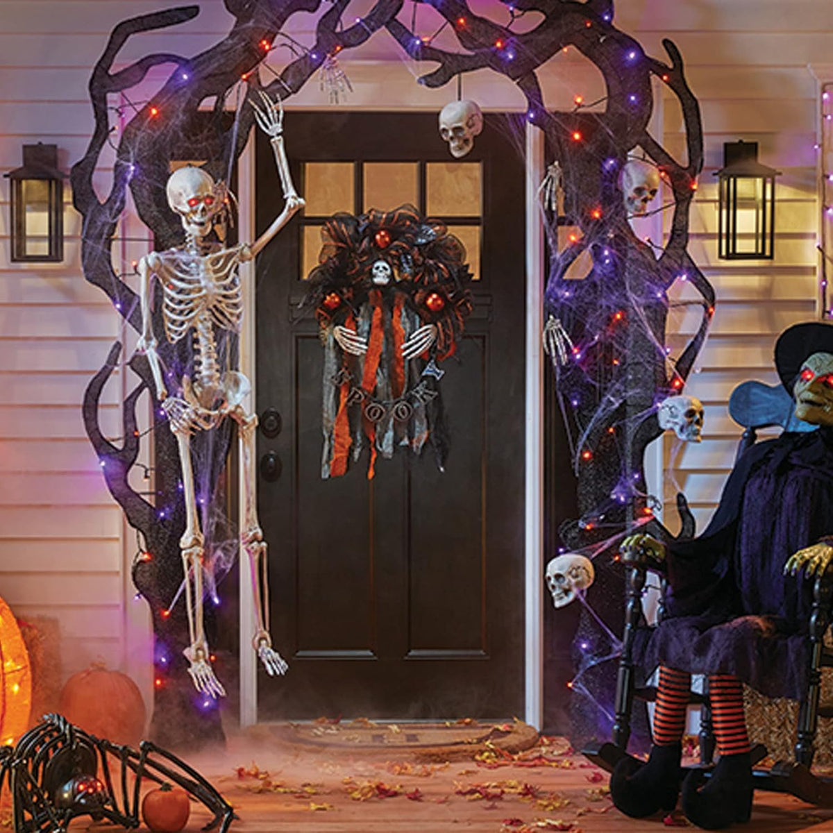 Dazzle Bright Halloween Lights, 100 LED 33 FT C6 String Lights with 8 Modes, Connectable Halloween