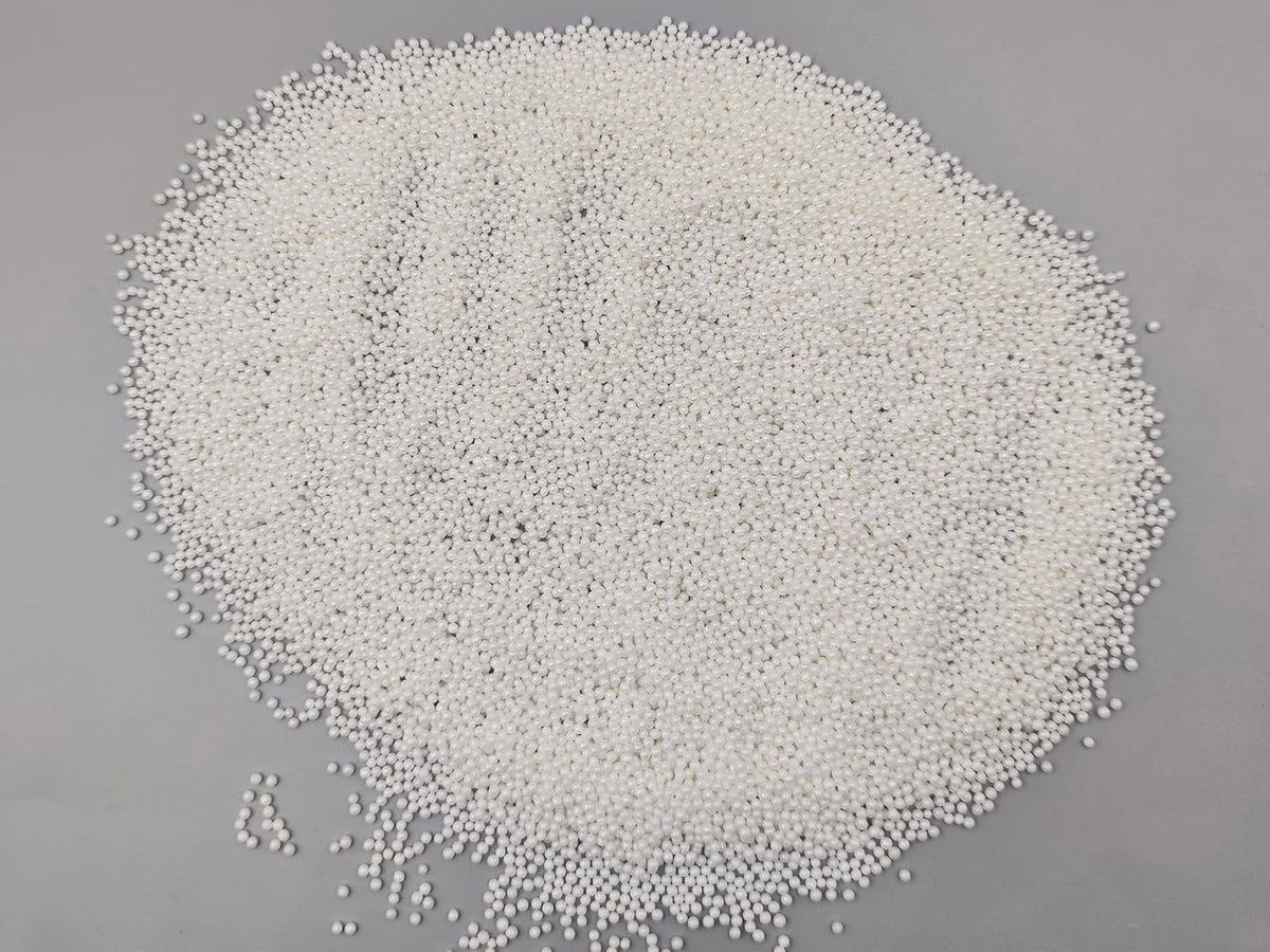 Edible White Pearl Sugar Sprinkles 4.23 oz, 2mm Nonpareils Candy Pearls Ideal for Baking,Cake and