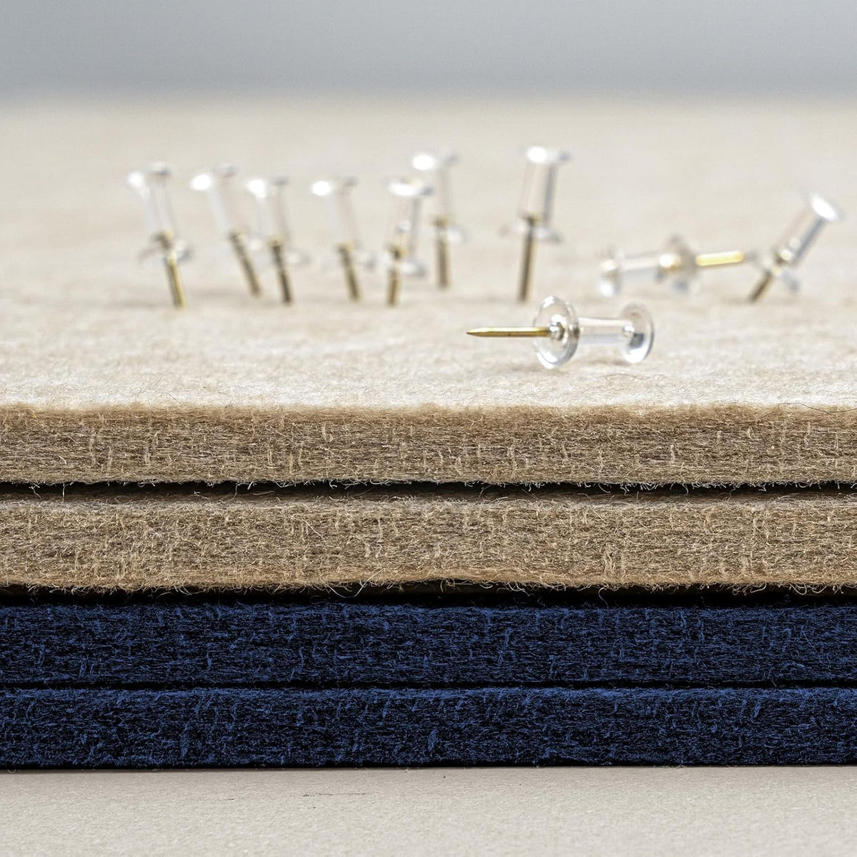 Bulletin Board, 24 x 18 inches Felt Board Decorative Pin Board, Cork Board Alternative for Wall