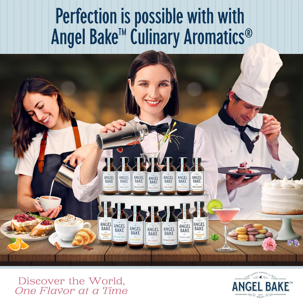 Pure Peppermint Extract for Baking & Mixology - Culinary Grade Peppermint Essence and Flavoring