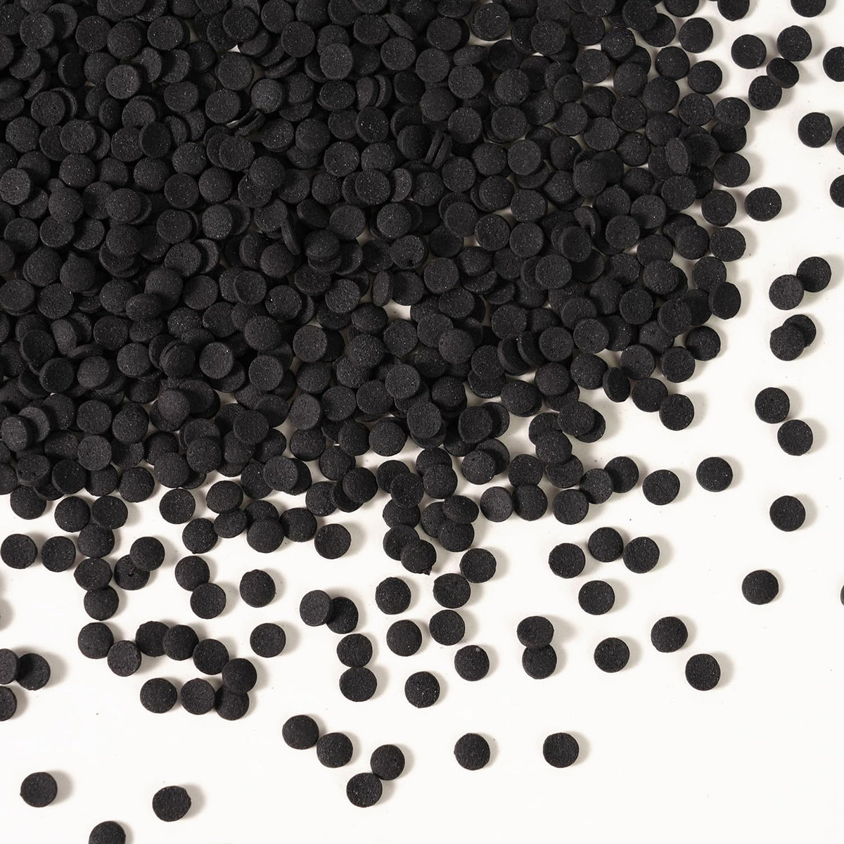 Black Sprinkles, Black Confetti Sprinkles for Cake Decorating, Round Sprinkle for Cupcakes, Ice
