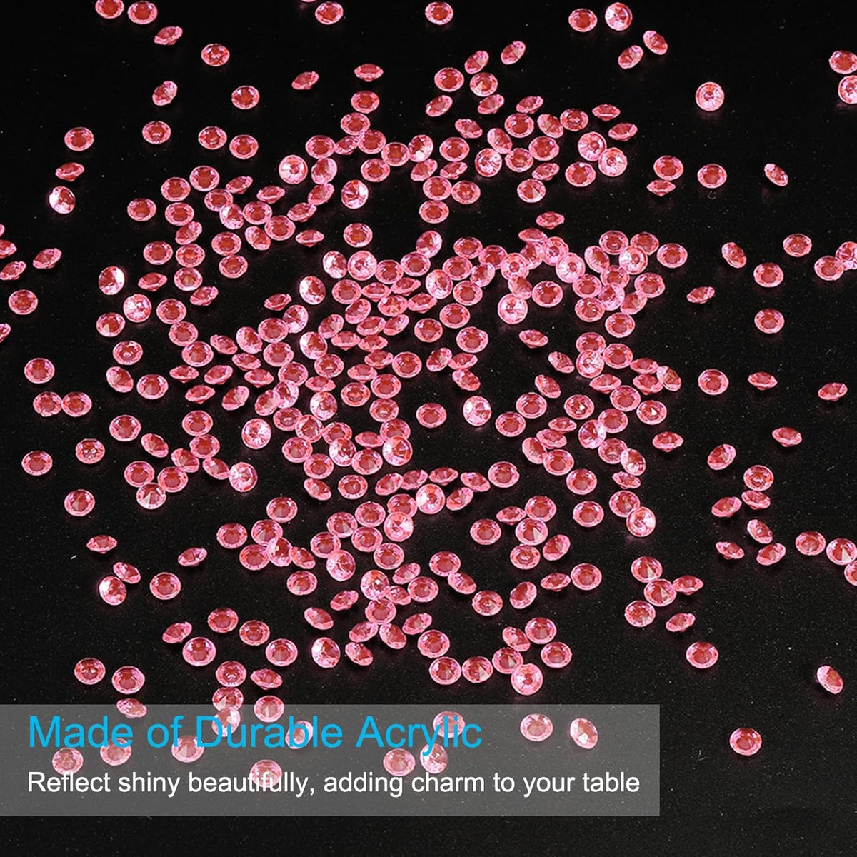 PATIKIL 10000 Pcs Wedding Table Scatter Confetti Crystals 4.5mm Acrylic Diamonds Vase Fillers Gems