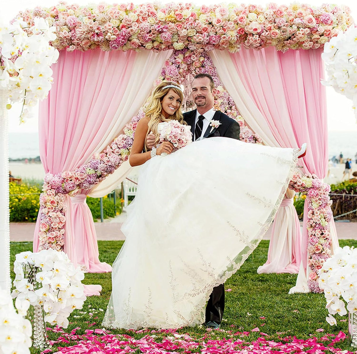 10 x 10 Feet Light Pink Backdrop Curtain for Partie, Background Curtains for Photoshoot, Birthday