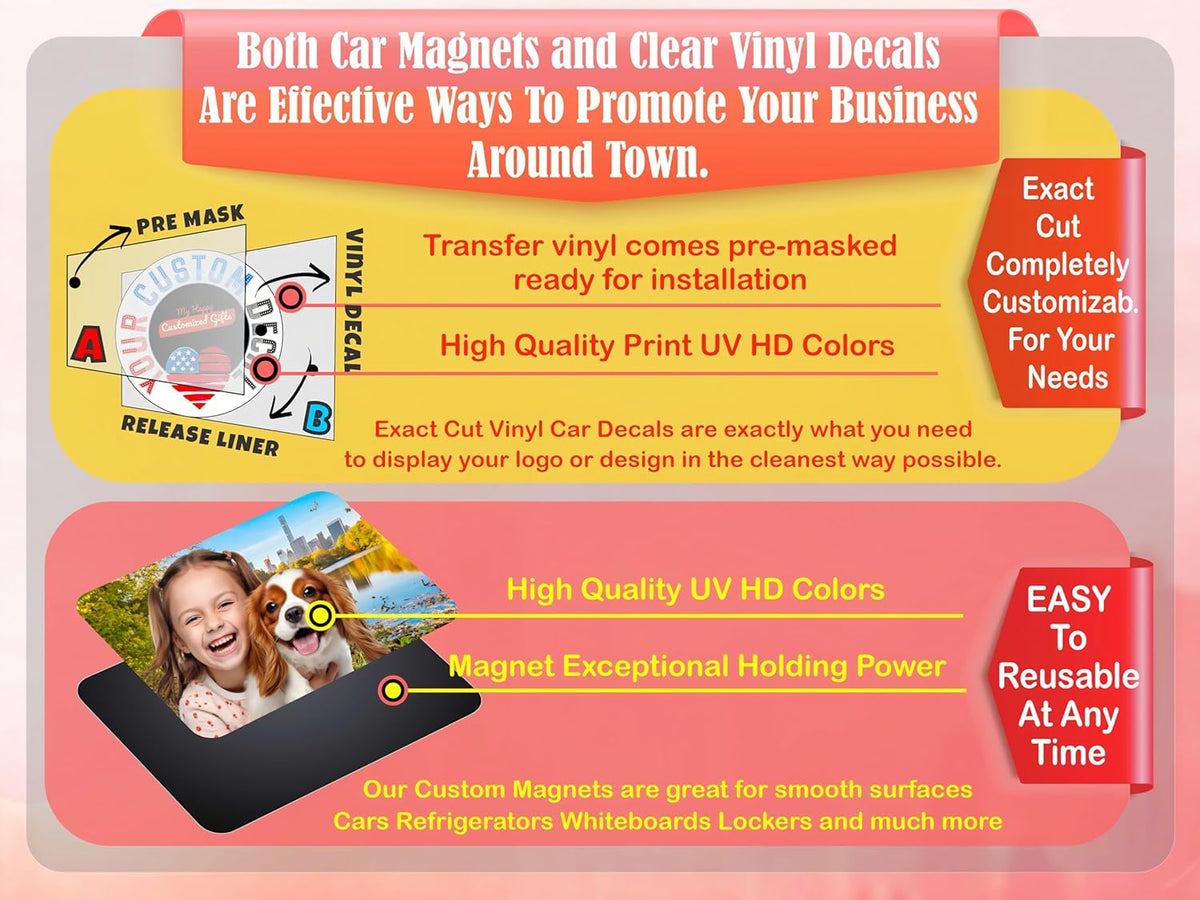 Choose Your Custom Sticker or Magnet ║ (50 Colors + Unlimited Fonts + 55 Sizes) ║ Make Your Own