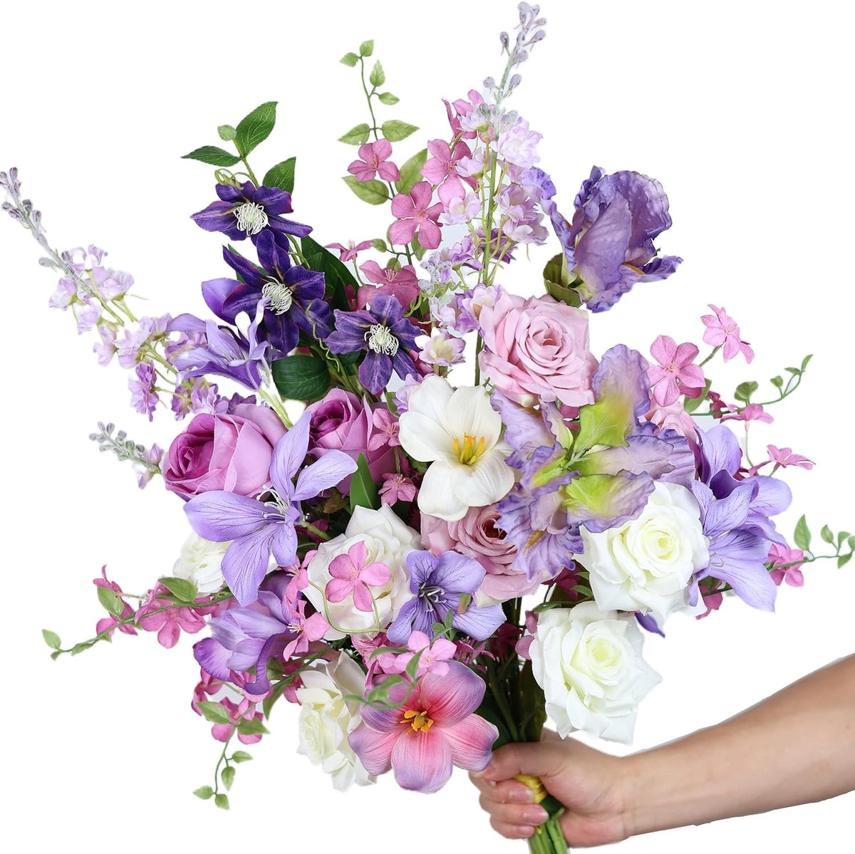 Artificial Flowers Bouquets for Bridal Wedding Home Decor Fake Floral Arrangements for Party Table