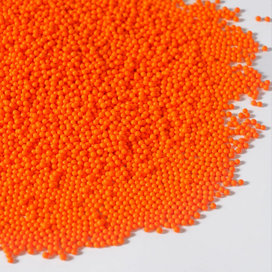 Edible Orange Sprinkles, Nonpareil Sprinkle, Orange Sprinkles for Cupcakes, Cakes, Cookies