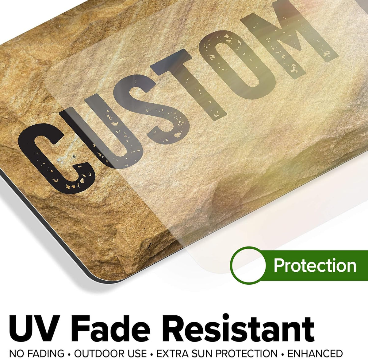 Custom Sign, Custom Street Sign, 11 Font Colors, 13 Font Styles, 4 Hole Options, 22 Sizes, 6x12