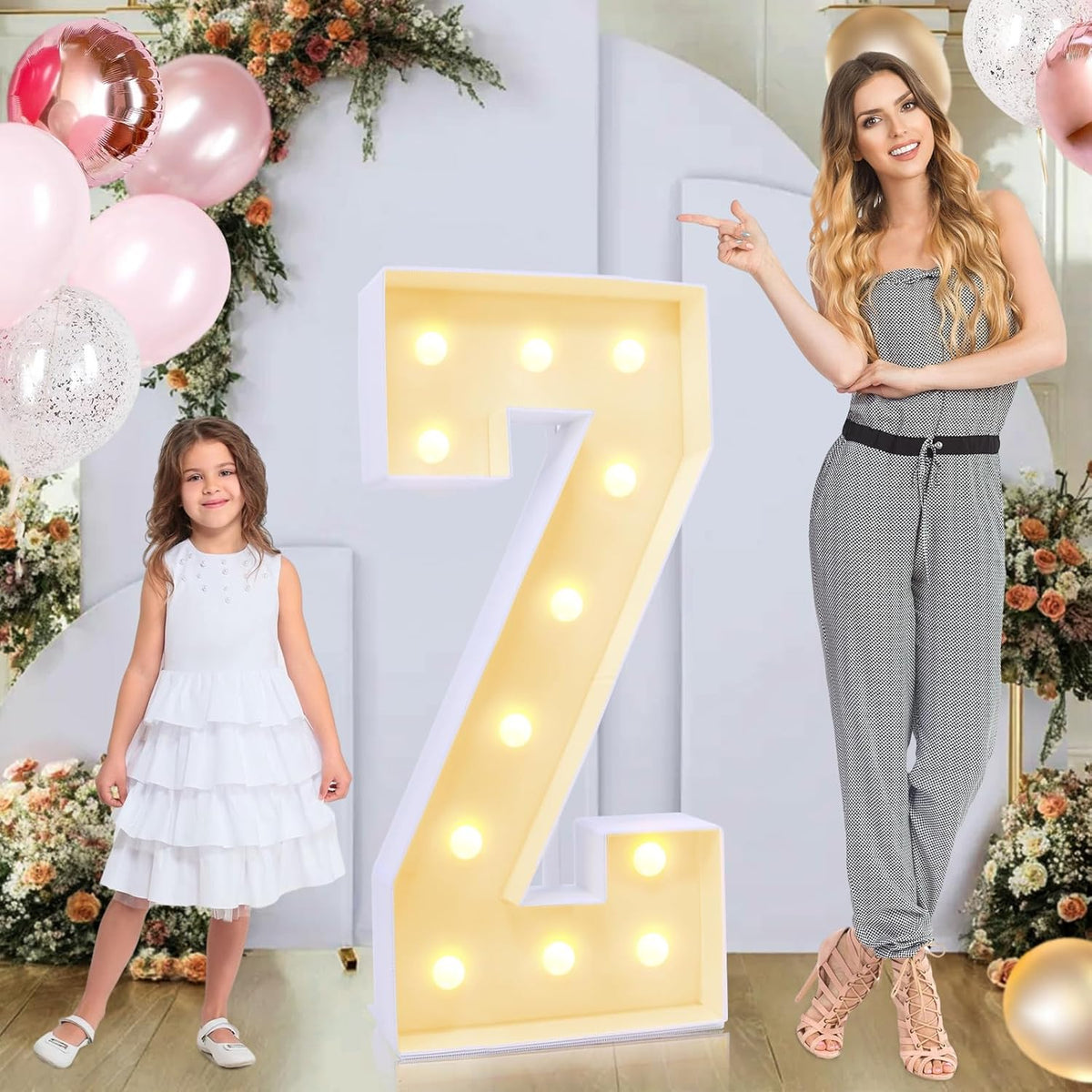 4ft Marquee for Letters Z, Large Light up Letters, Multifunctional Large Marquee for Letters 4 Feet