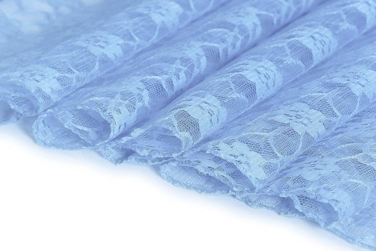 MDS Pack of 25 Wedding 12 x 108 inches Lace Table Runner for Wedding, Decorations for Birthday