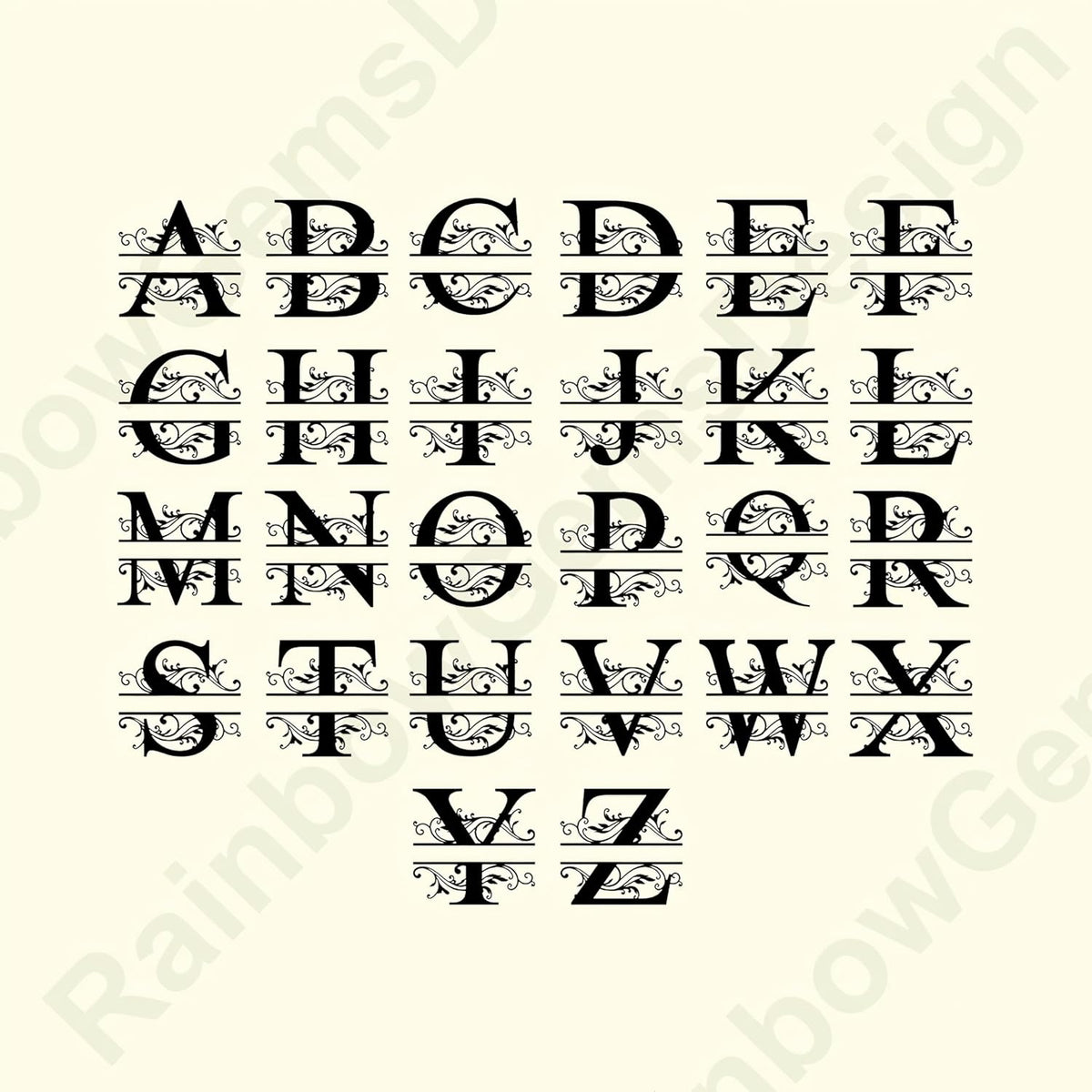 Personalized Metal Name Signs, Split Letter Monogram Wall Decor, Custom Last Name Sign, Family Name