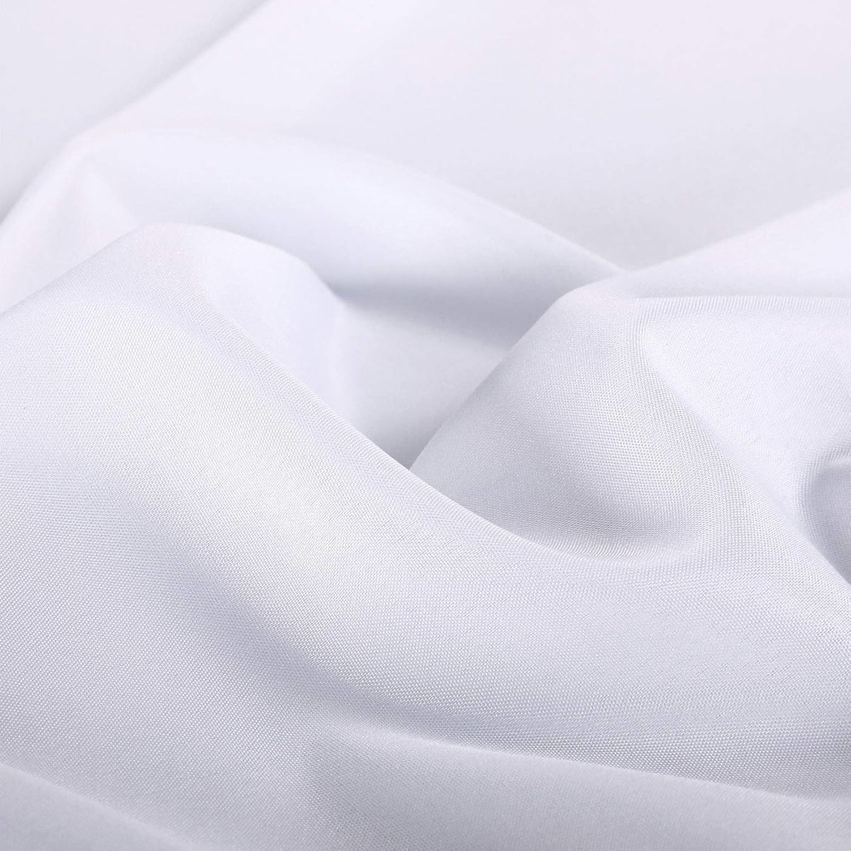 Ascoza 2pack 70 Inch White Round Tablecloth in Polyester Fabric for