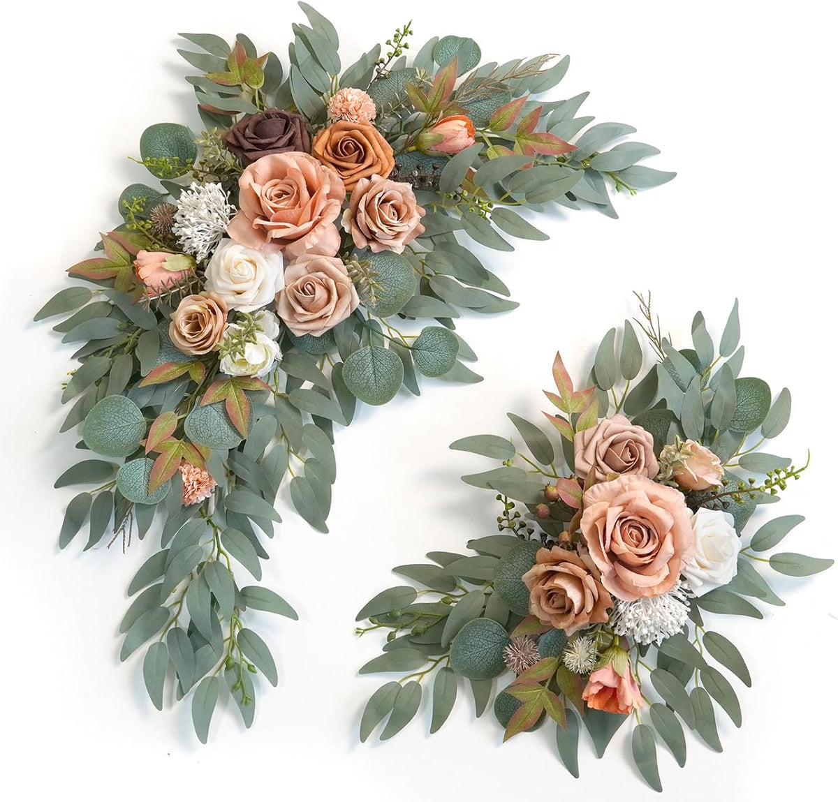 Faux Flower Swag Set of 2 for Wedding Welcome Signs Floral Swag Wedding Reception Ceremony Signs