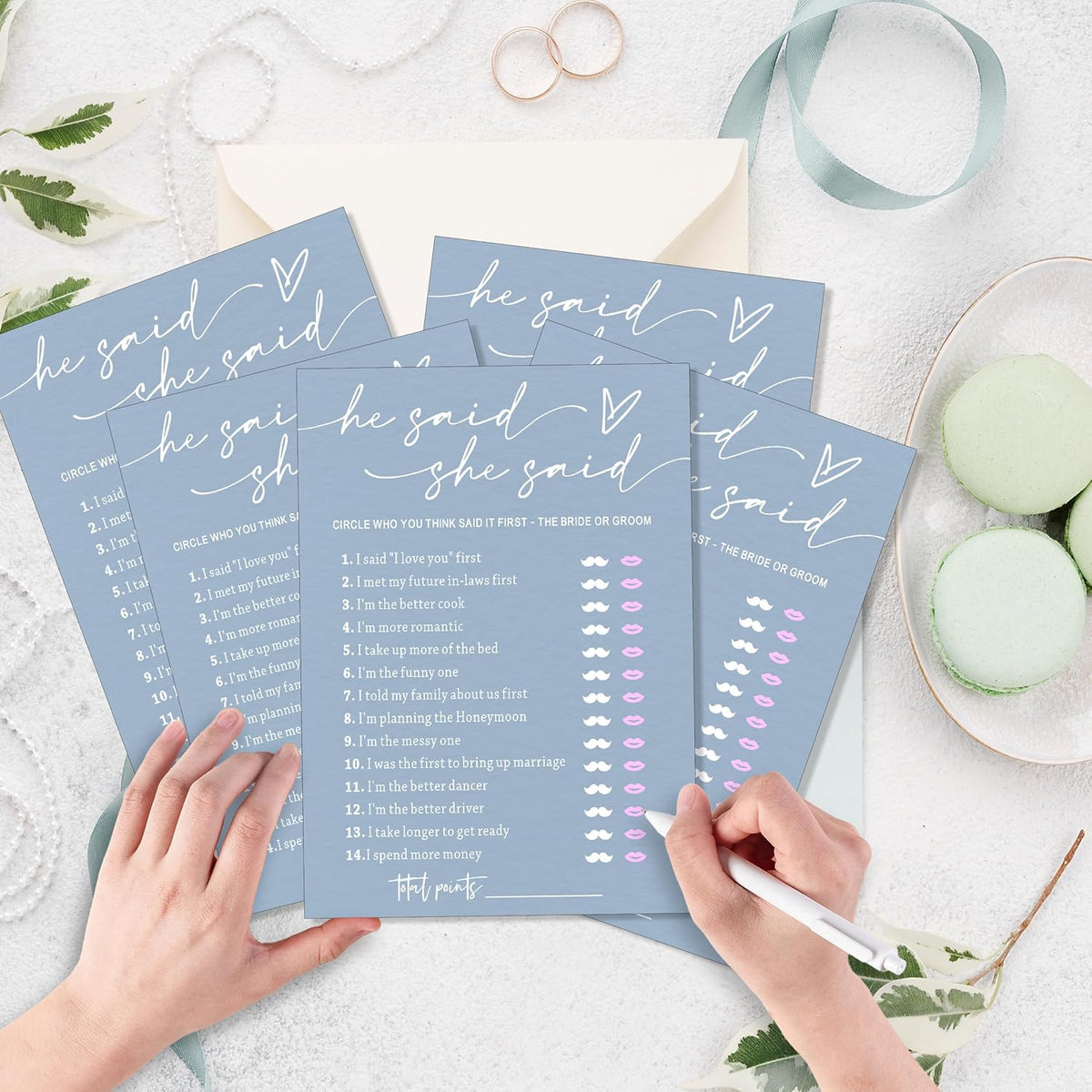 Fun Bridal Shower Games – He Said She Said Game with Fun Bride and Groom Trivia, Wedding Shower