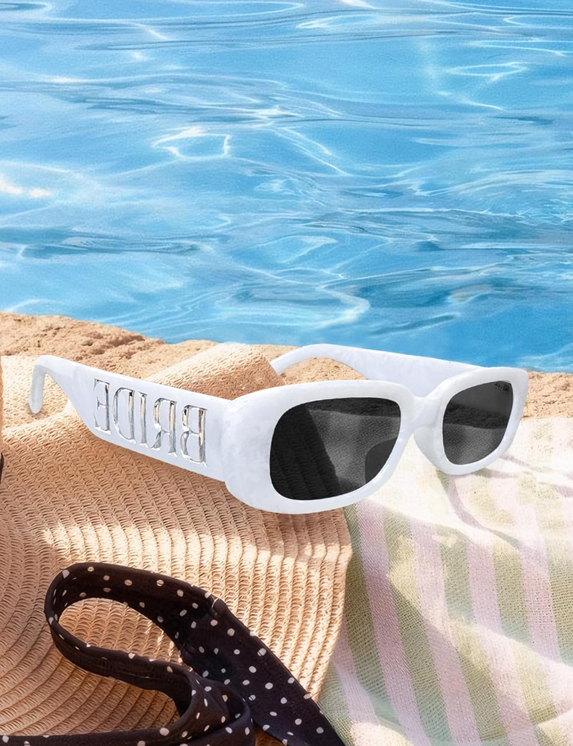 Marble Bride Sunglasses, Bride to be Decorations Glasses, Bachelorette Bach Wedding Party Favor