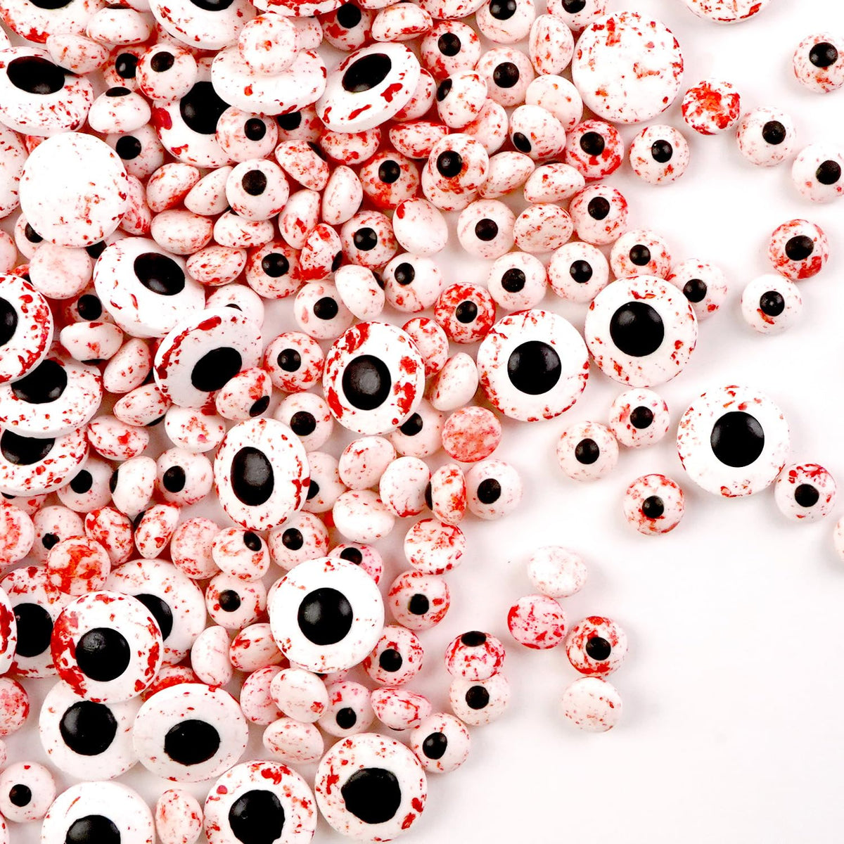 Halloween Edible Bloody Red Eyeballs Eye Ball, Candy Eyeballs Mix Sprinkles for Cake Decorating