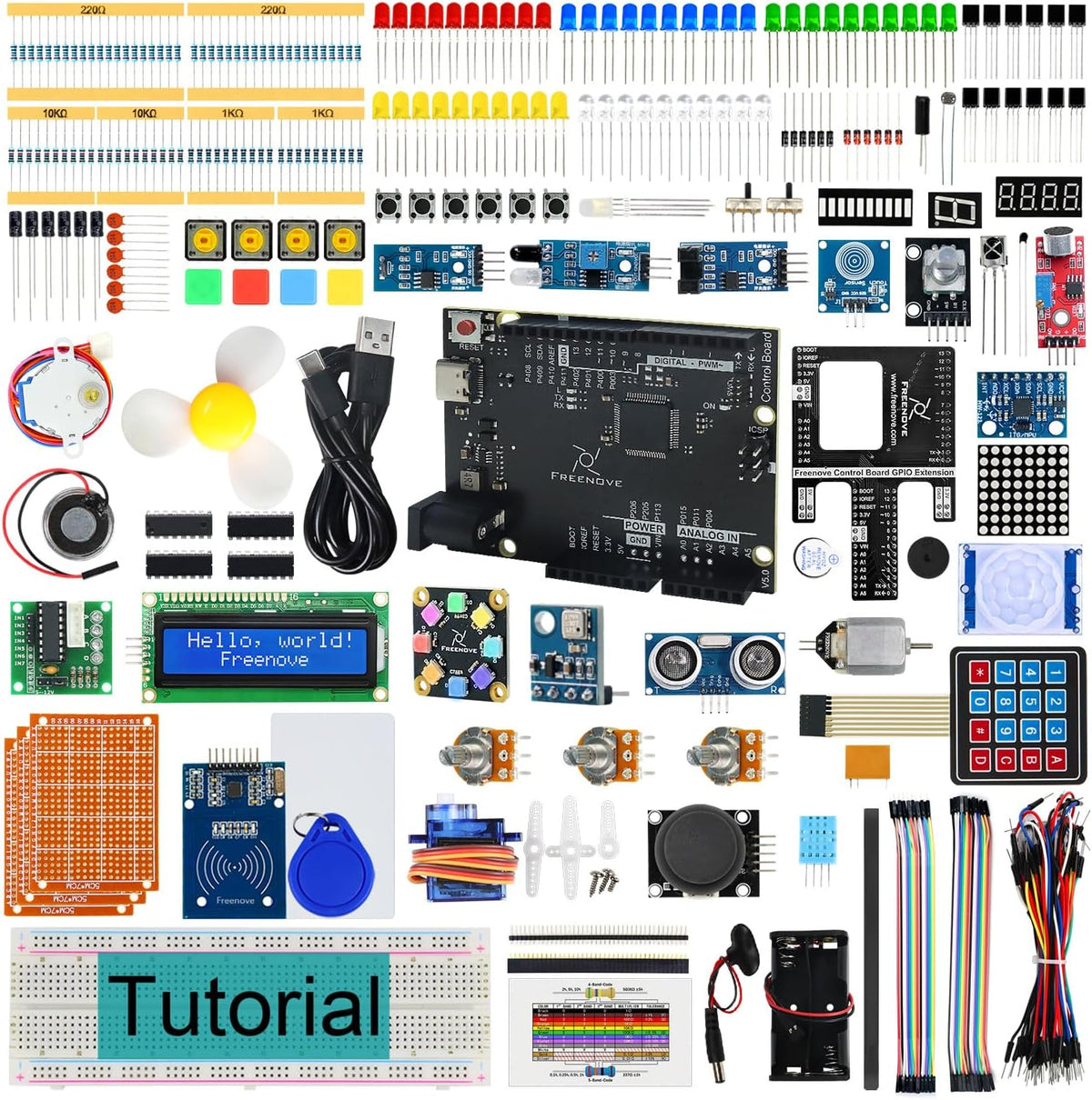 Freenove Complete Starter Kit with Board V5 Rev4 Mini (Compatible with Arduino IDE), Arm Cortex-M4