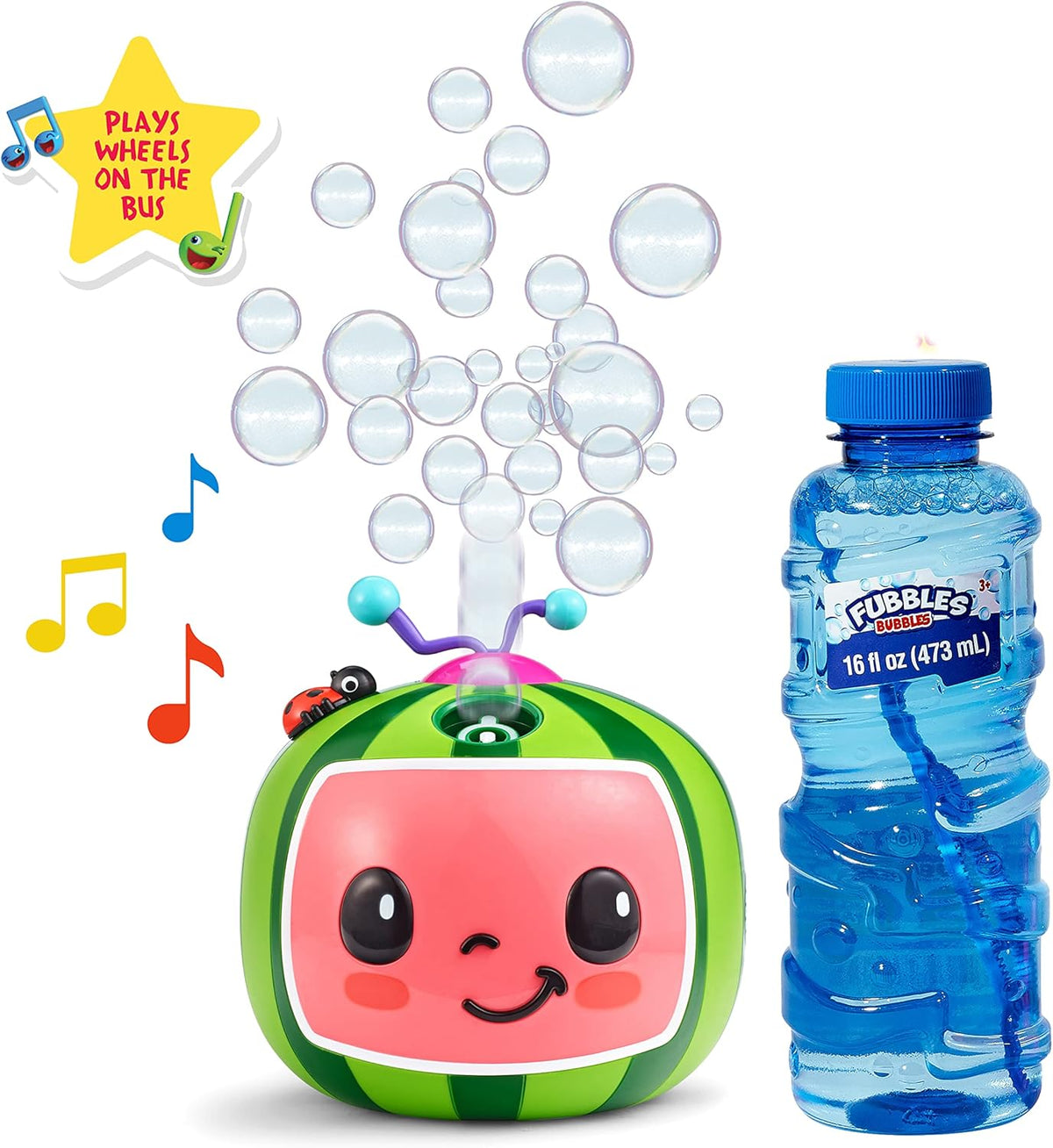 CoComelon NO Spill Musical Bubble Machine | Bubble Toy for Baby, Toddlers and Kids | Amazon Toys